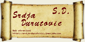 Srđa Durutović vizit kartica
